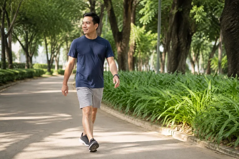 A walk outdoors can be part of your weekly activity.