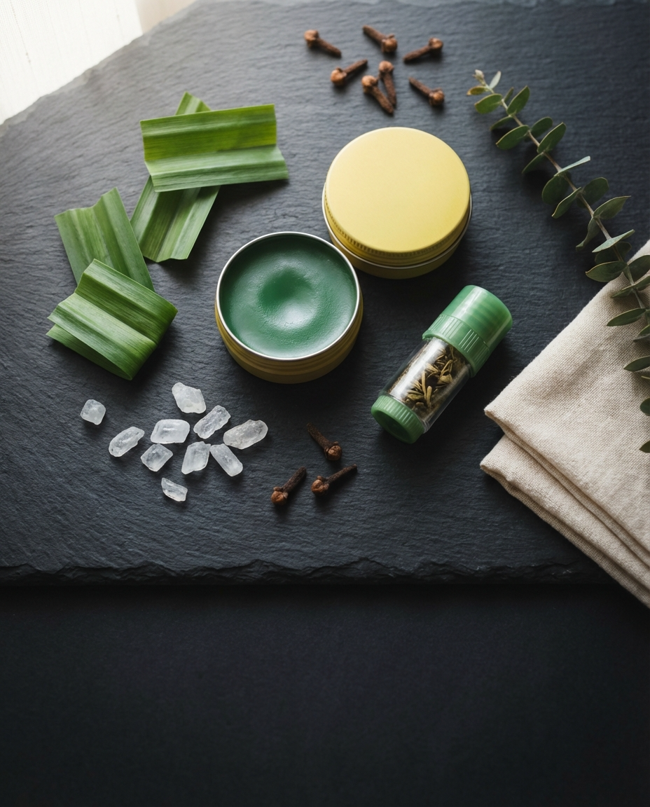 Traditional Thai herbal balm collection