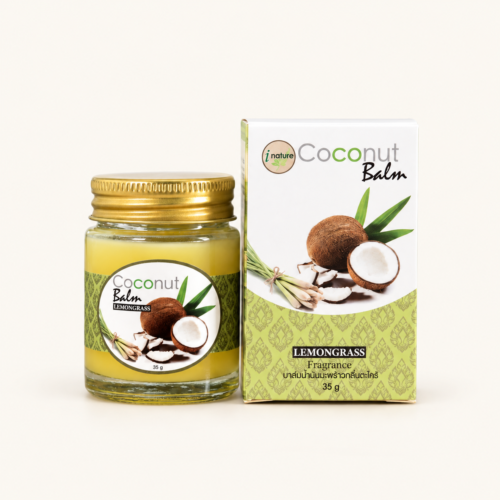 Coconut & Lemongrass Massage Balm, 35 g — I Nature — 35 g retail jar