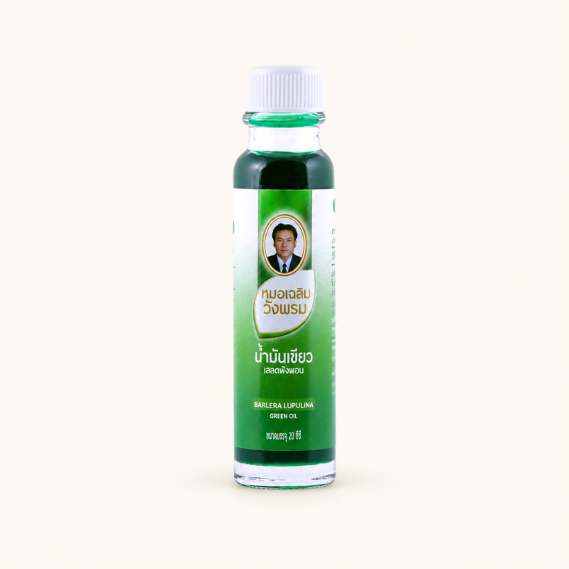 Cooling Green Herbal Oil, 20 ml — Wang Prom Salet Phangphon — 20 ml retail bottle